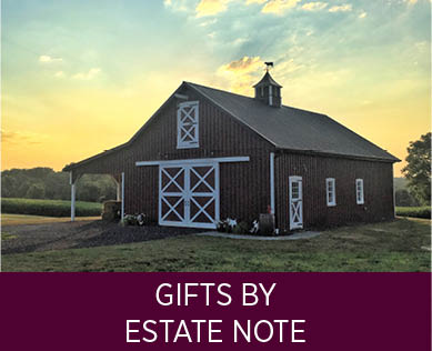 A barn. Links to Gifts by Estate Note